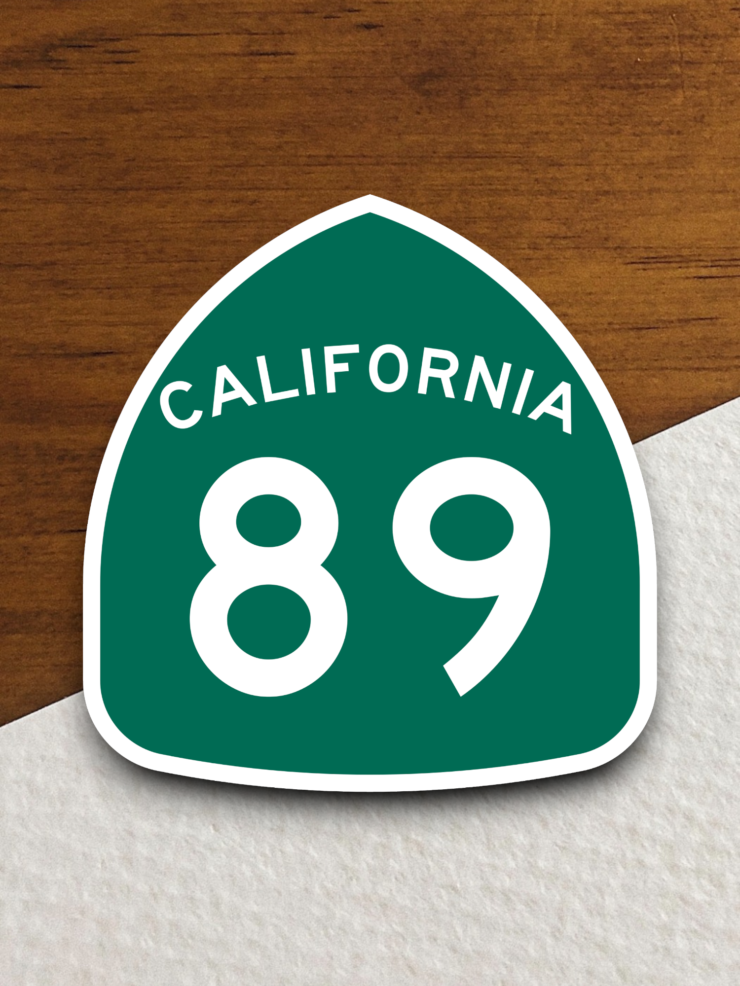 California State Route 89 Road Sign Sticker