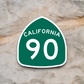 California State Route 90 Sticker
