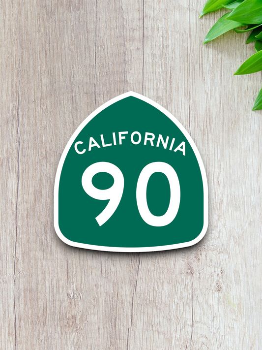 California State Route 90 Road Sign Sticker