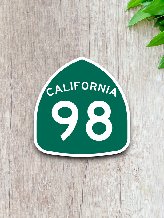 California State Route 98 Road Sign Sticker