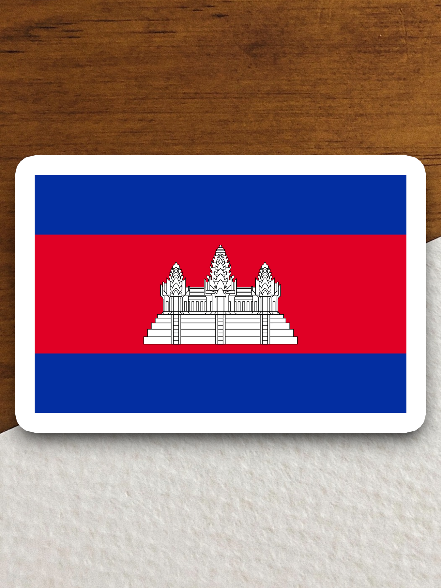 Cambodia Flag - International Country Flag Sticker