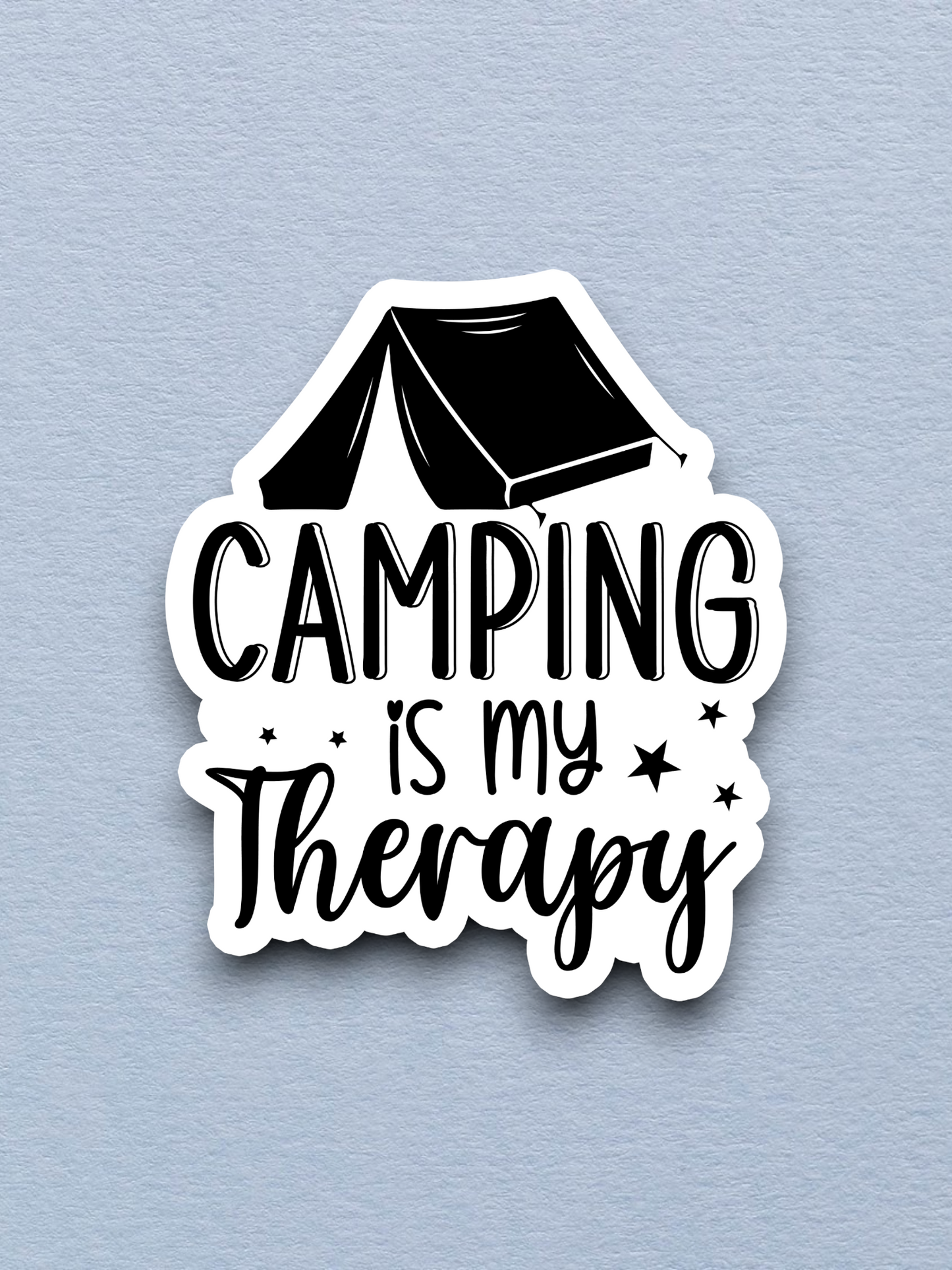 Camping Is My Therapy  1 - Travel Sticker