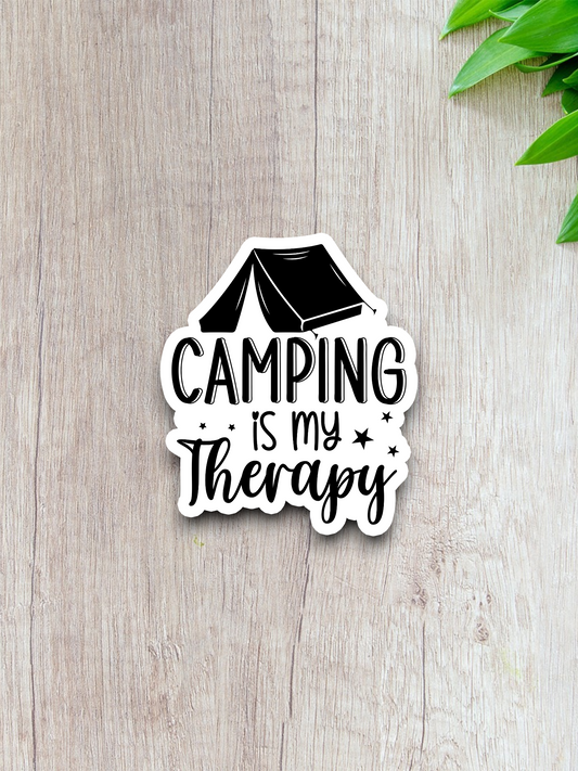 Camping Is My Therapy  1 - Travel Sticker
