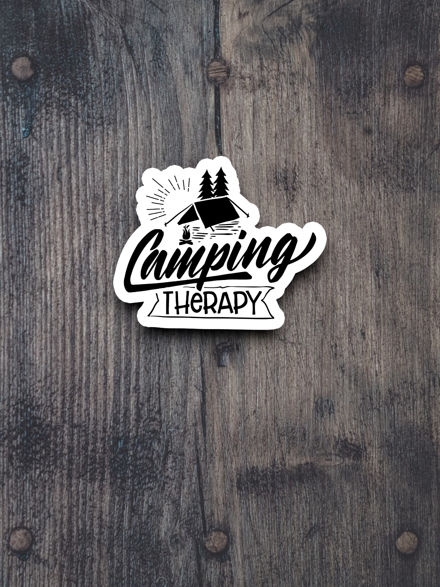 Camping Therapy - Travel Sticker
