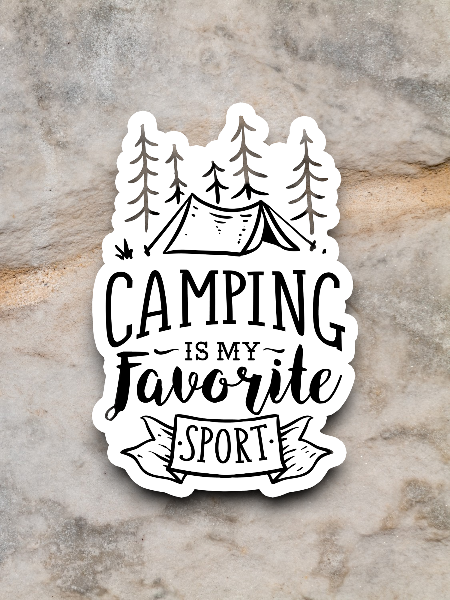 Camping is My Favorite Sport - Travel Sticker