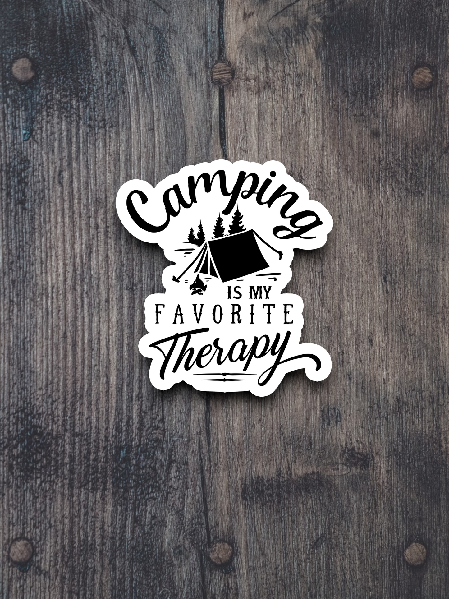 Camping is my Favorite Therapy  1 - Travel Sticker