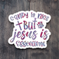 Candy Is Nice But Jesus Is Eggcellent Version 2 Holiday Sticker