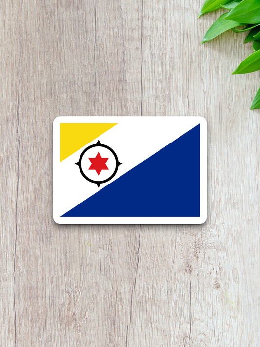 Caribbean Netherlands Flag - International Country Flag Sticker