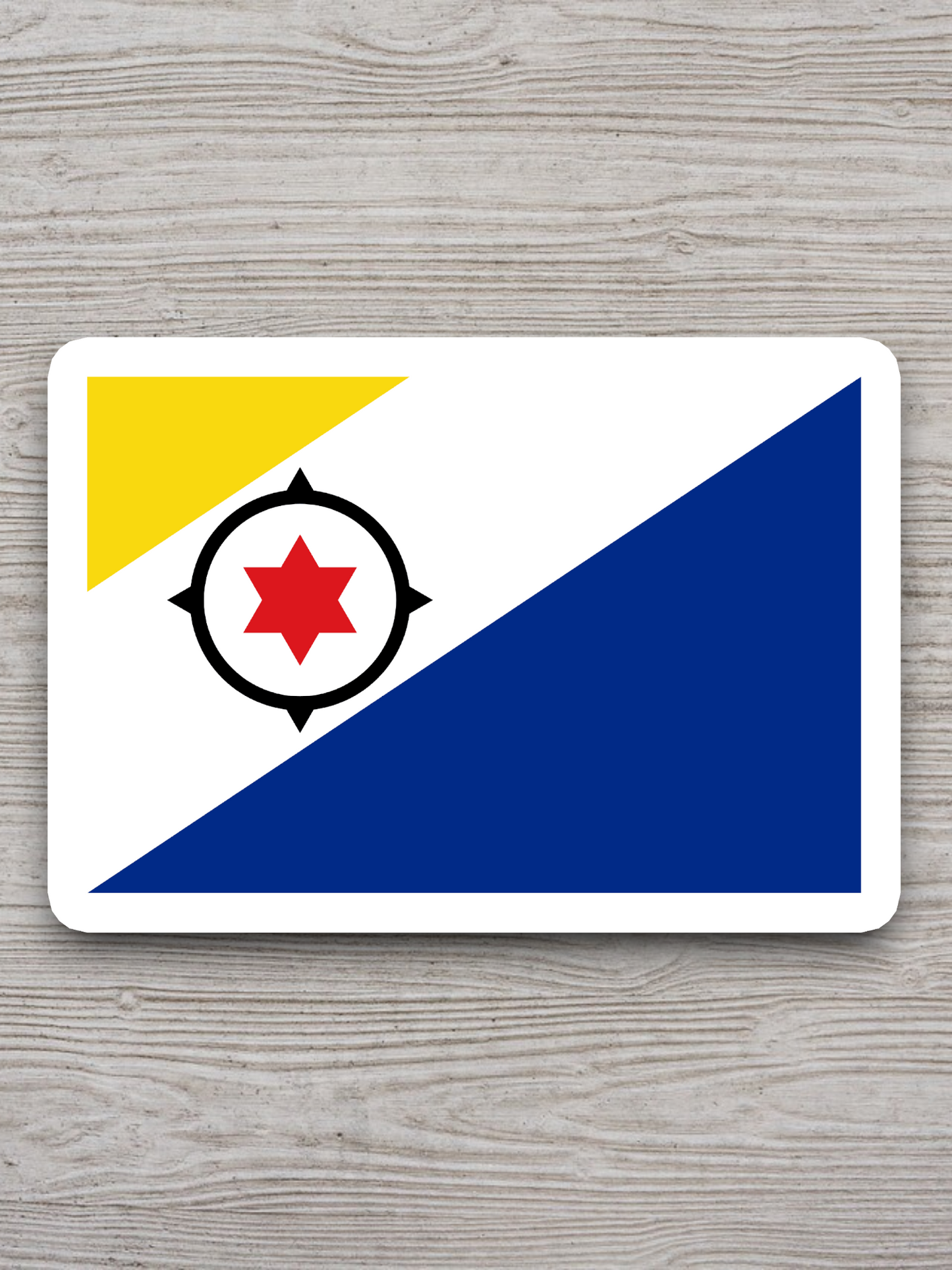 Caribbean Netherlands Flag - International Country Flag Sticker