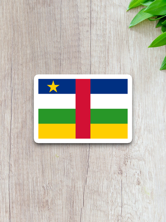 Central African Republic Flag - International Country Flag Sticker