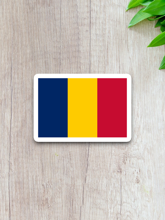 Chad Flag - International Country Flag Sticker