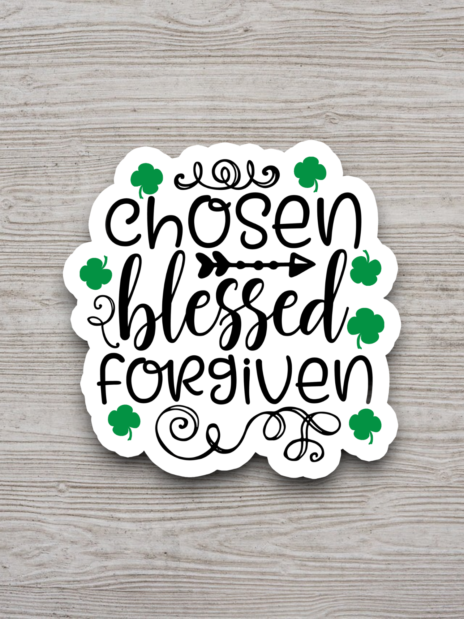 Chosen Blessed Forgiven - Faith Sticker