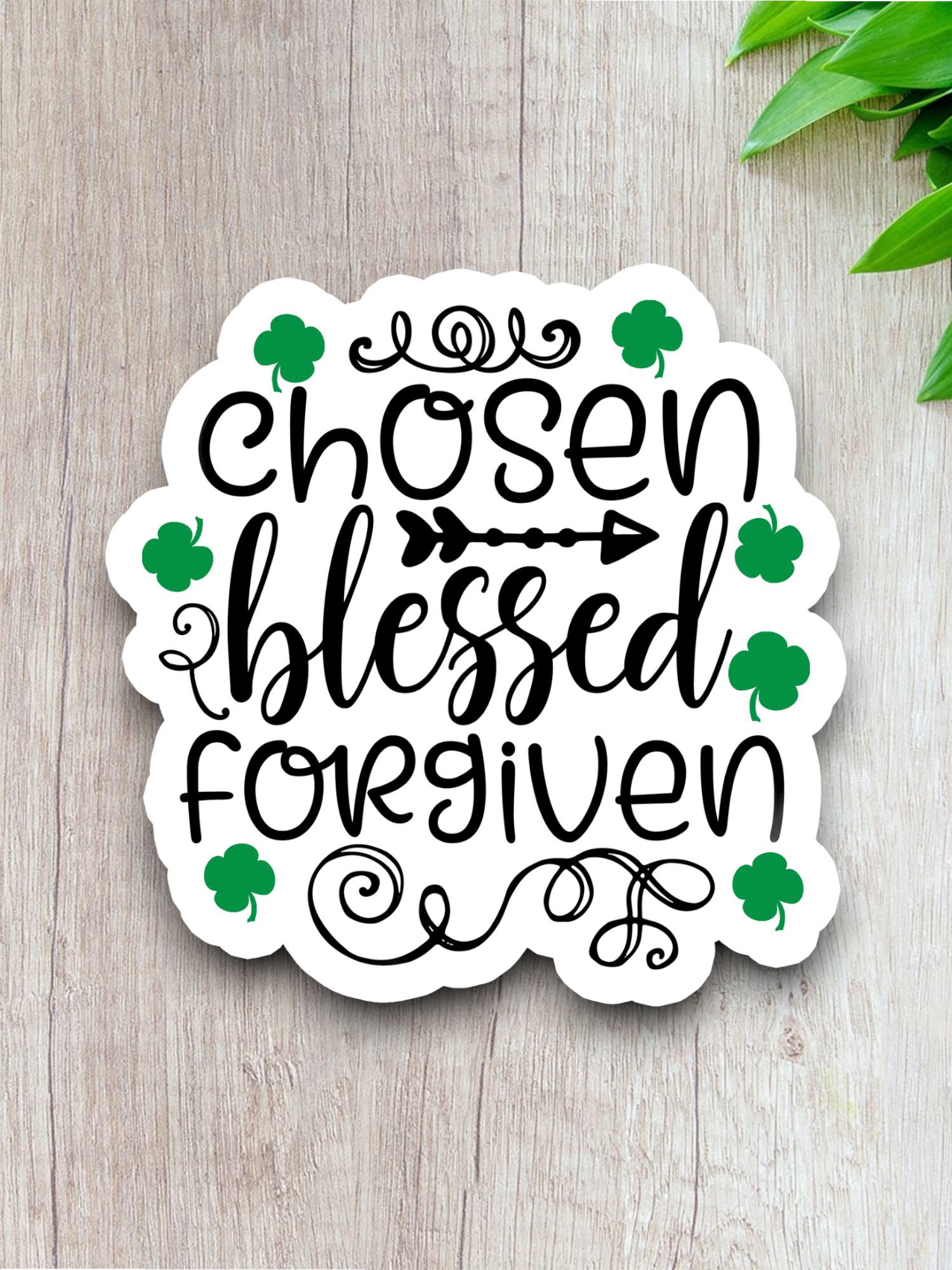 Chosen Blessed Forgiven - Faith Sticker