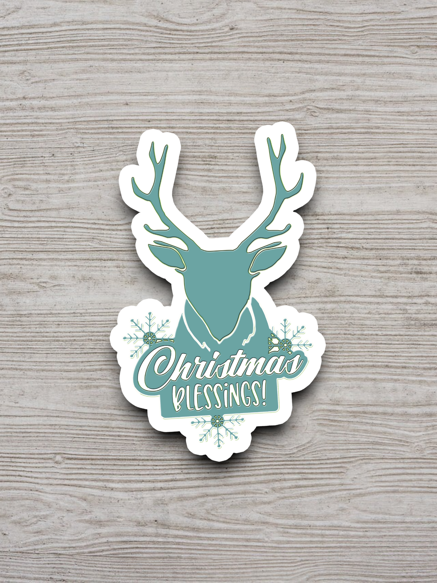 Christmas Blessings  2 Holiday Sticker