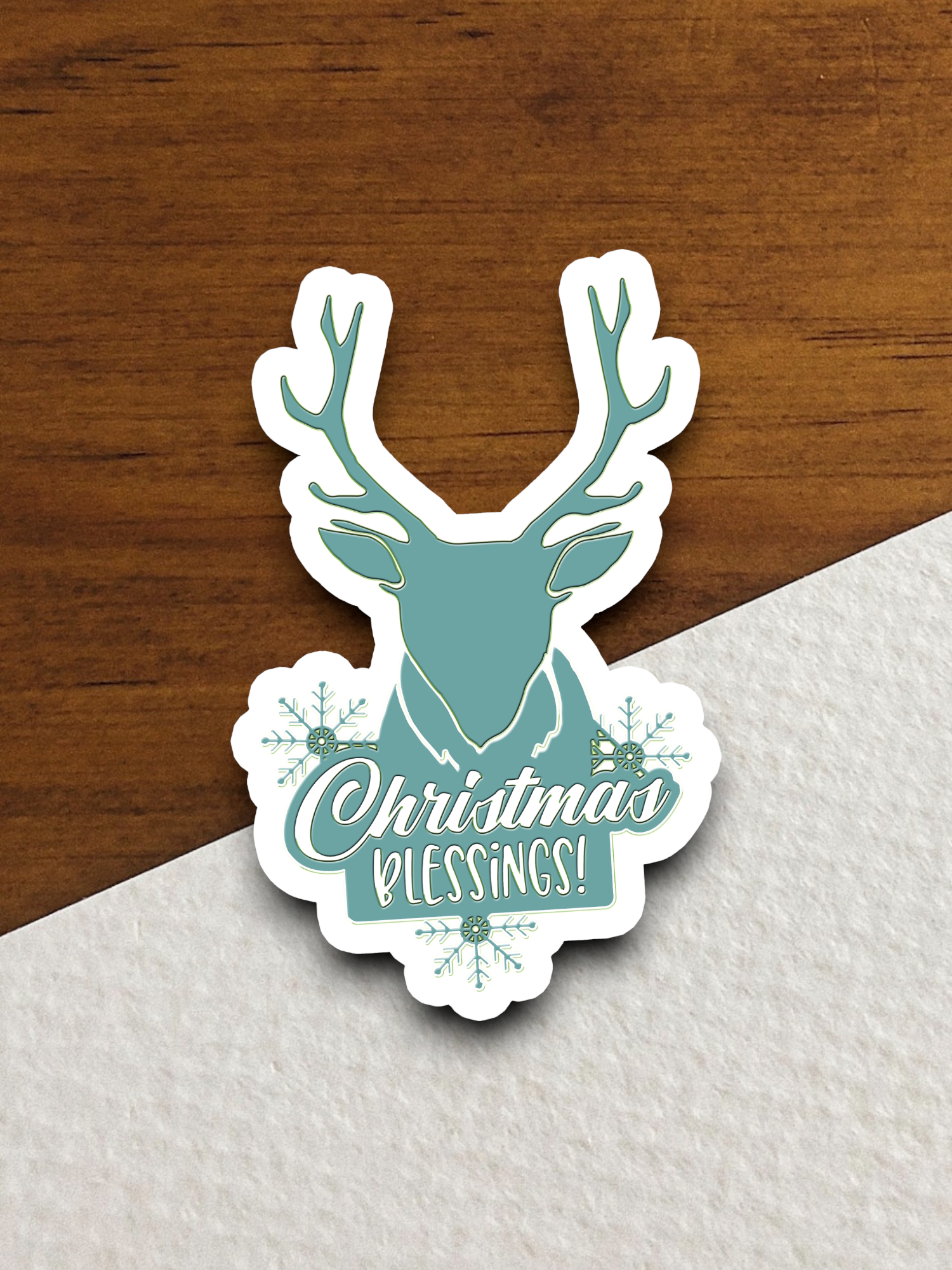 Christmas Blessings  2 Holiday Sticker