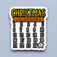 Christmas Countdown  1 Holiday Sticker