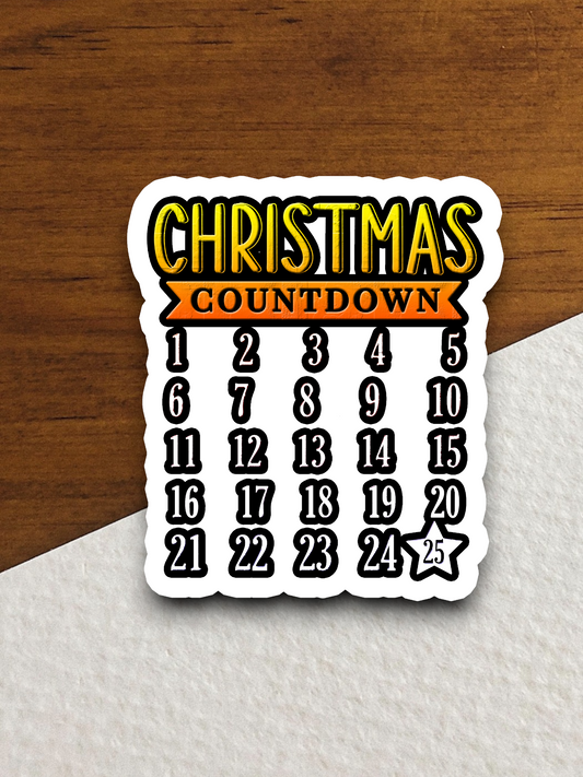 Christmas Countdown  1 Holiday Sticker