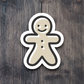 Christmas Gingerbread Man Sticker