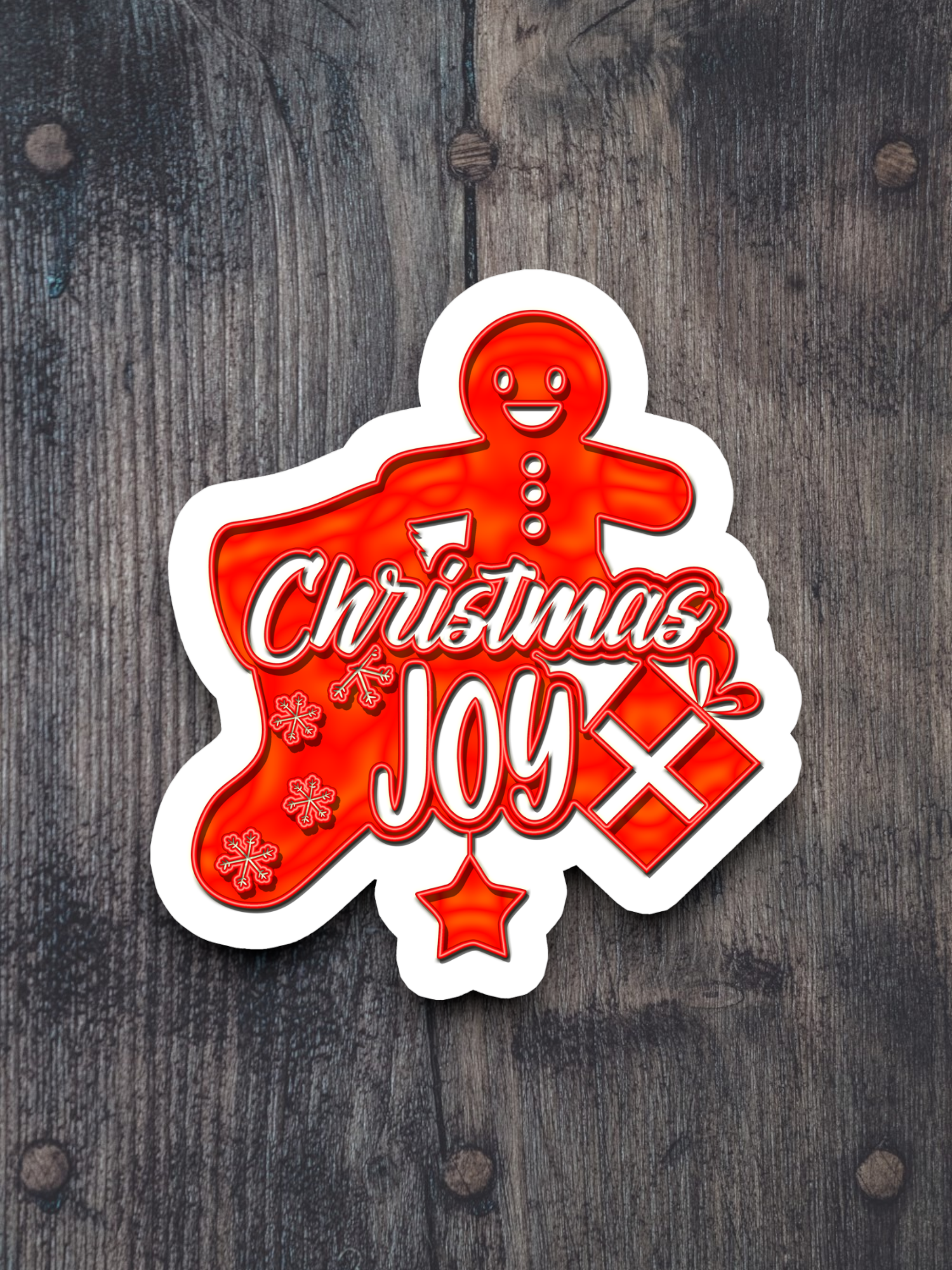 Christmas Joy  2 Holiday Sticker