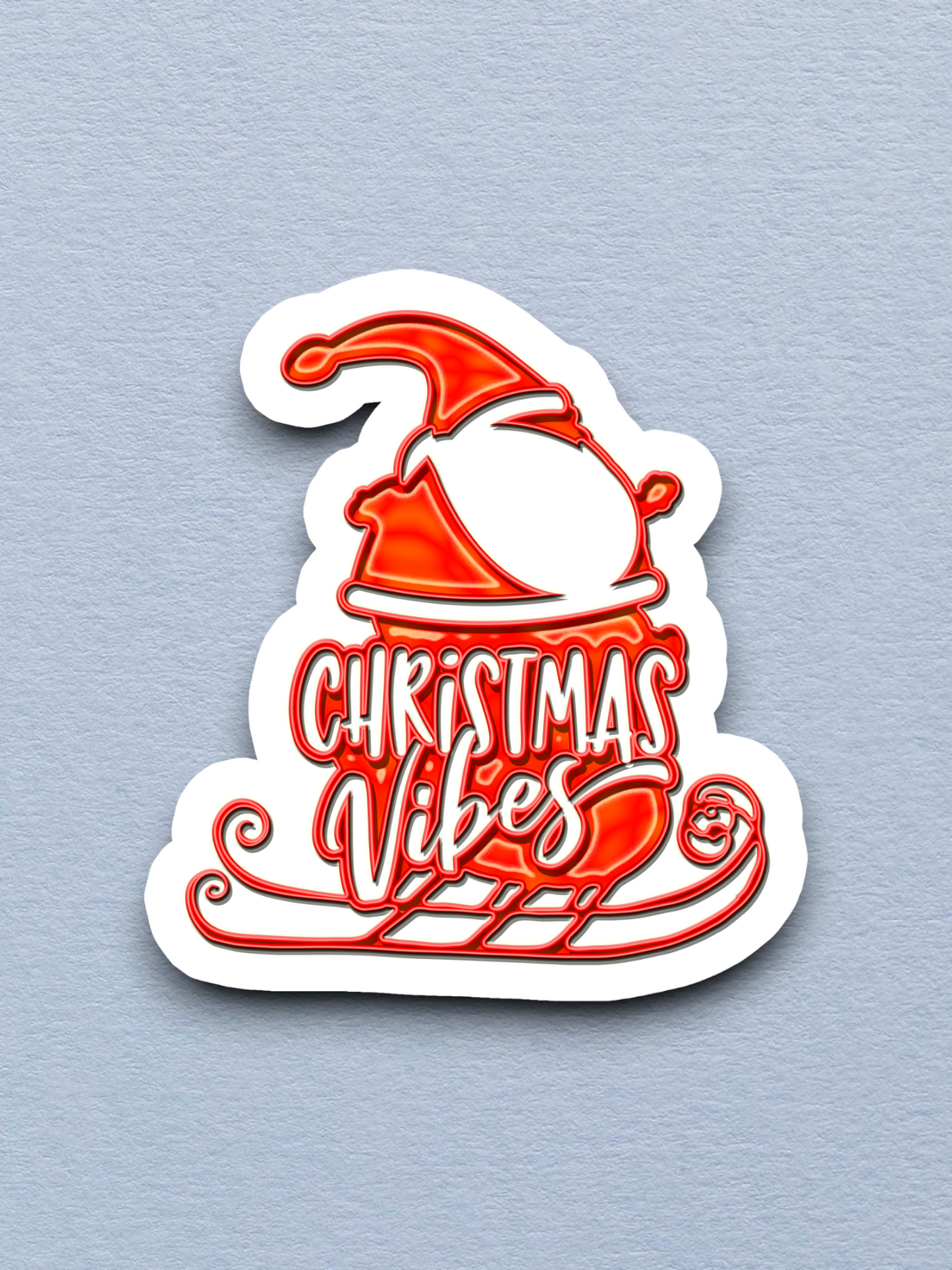 Christmas Vibes  2 Holiday Sticker