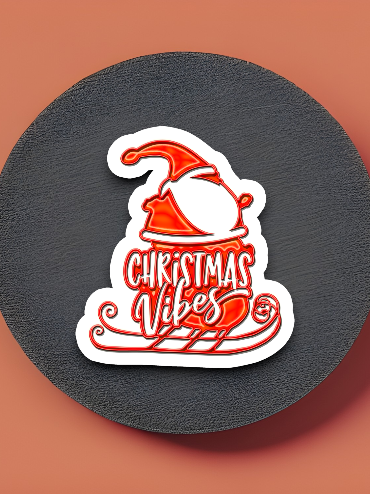 Christmas Vibes  2 Holiday Sticker