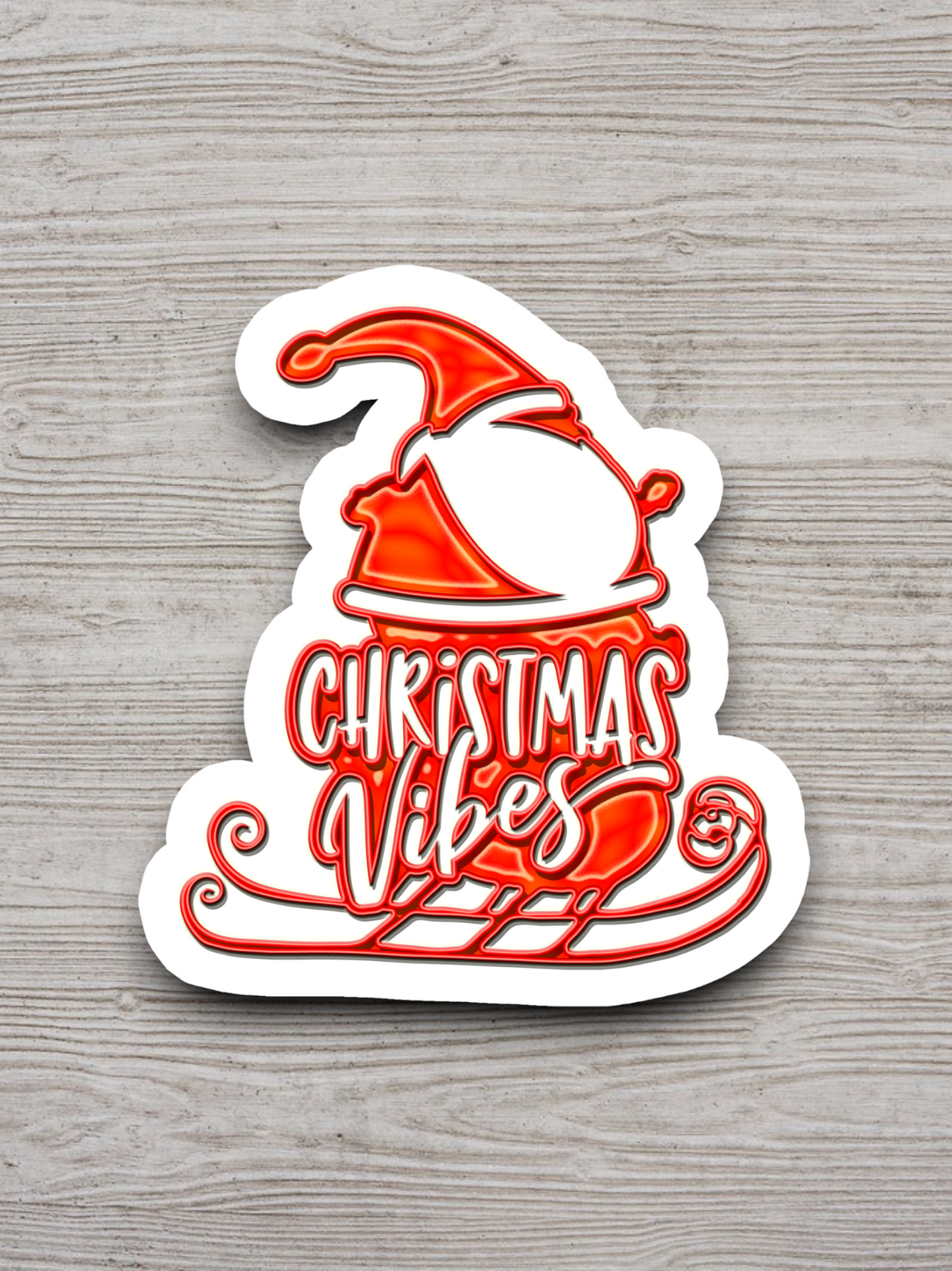 Christmas Vibes  2 Holiday Sticker