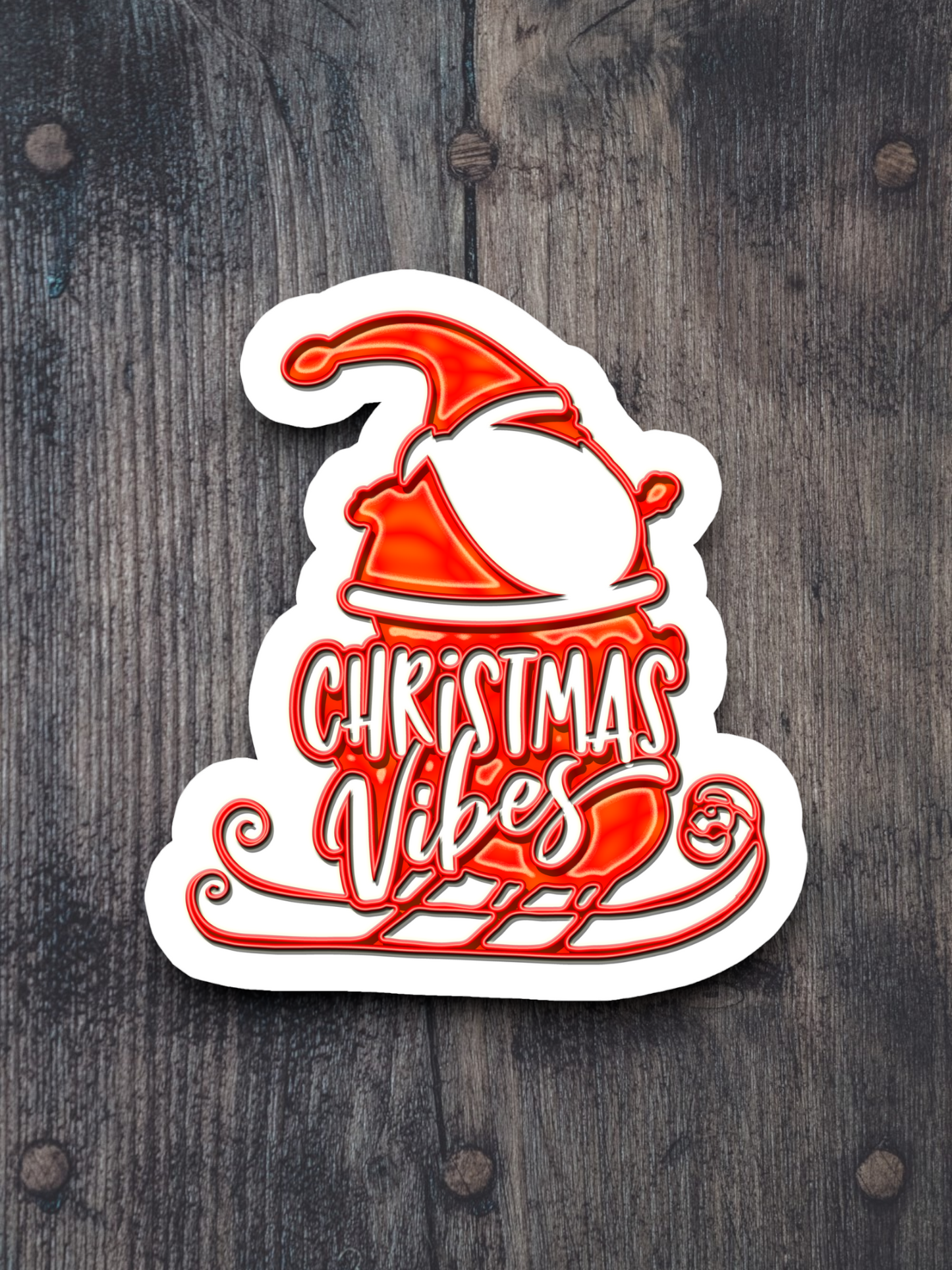 Christmas Vibes  2 Holiday Sticker