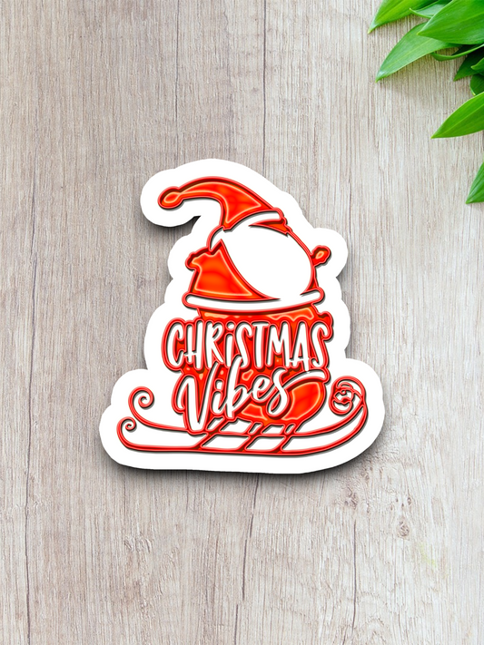 Christmas Vibes  2 Holiday Sticker