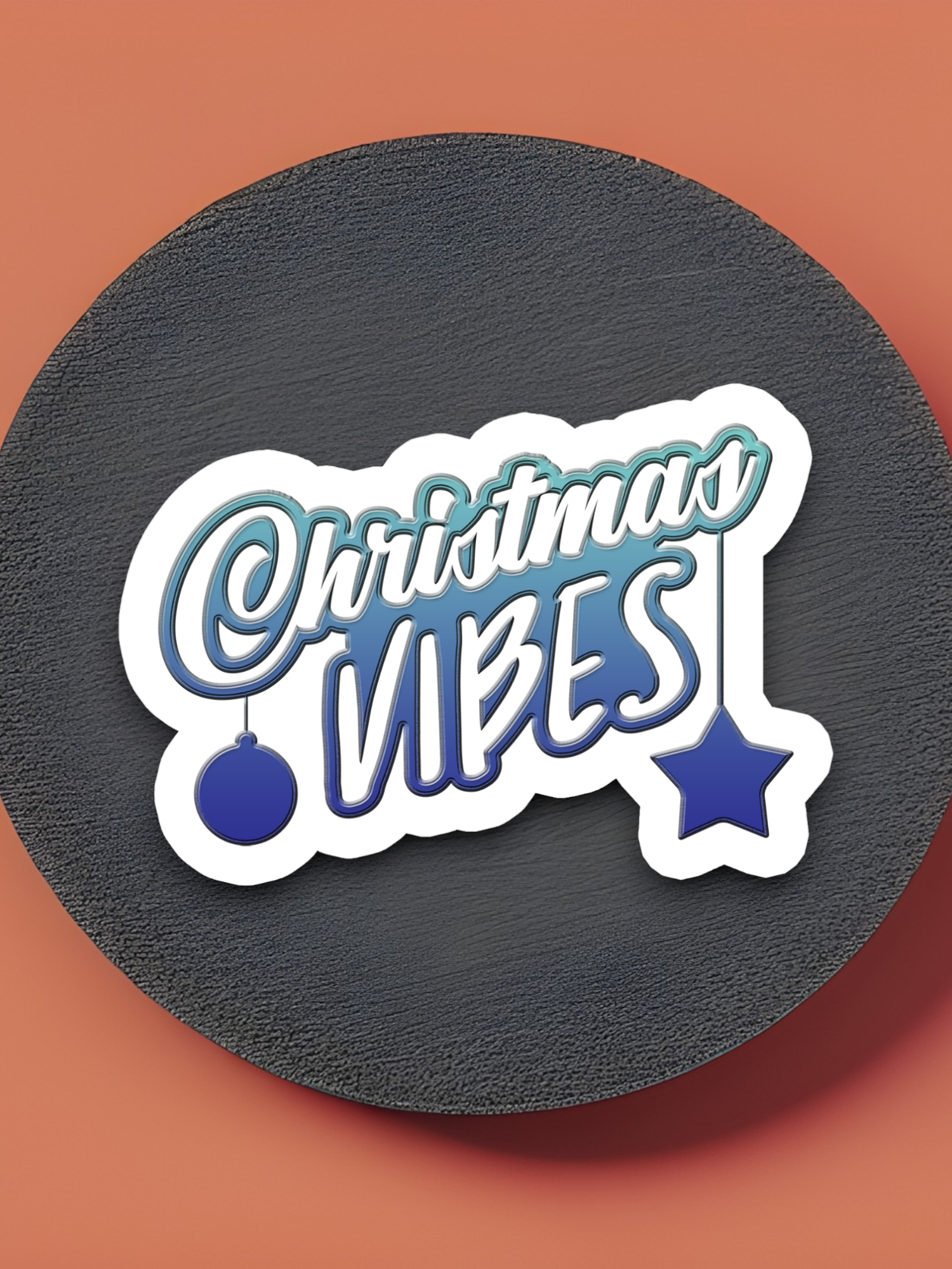 Christmas Vibes  3 Holiday Sticker