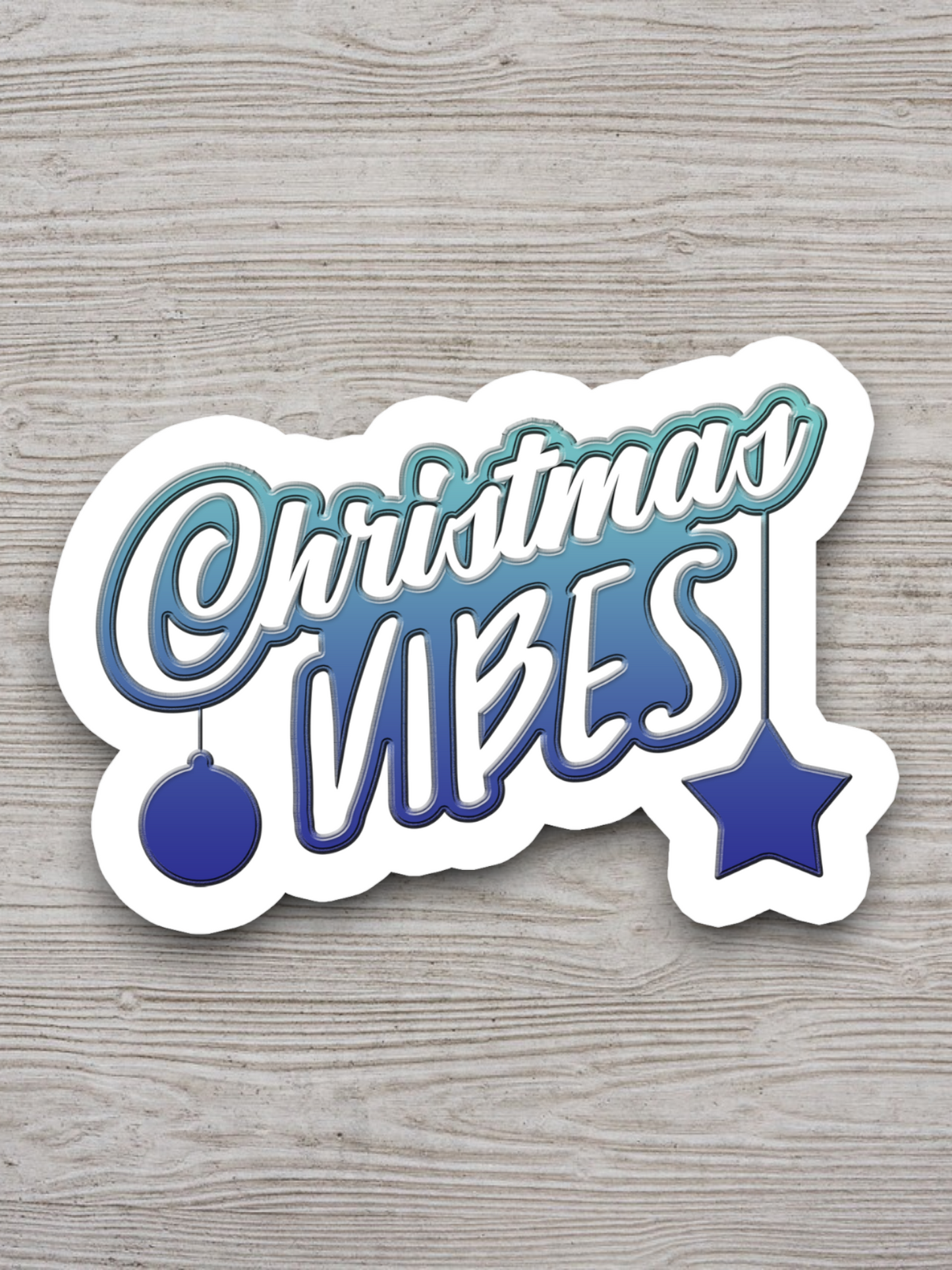 Christmas Vibes  3 Holiday Sticker