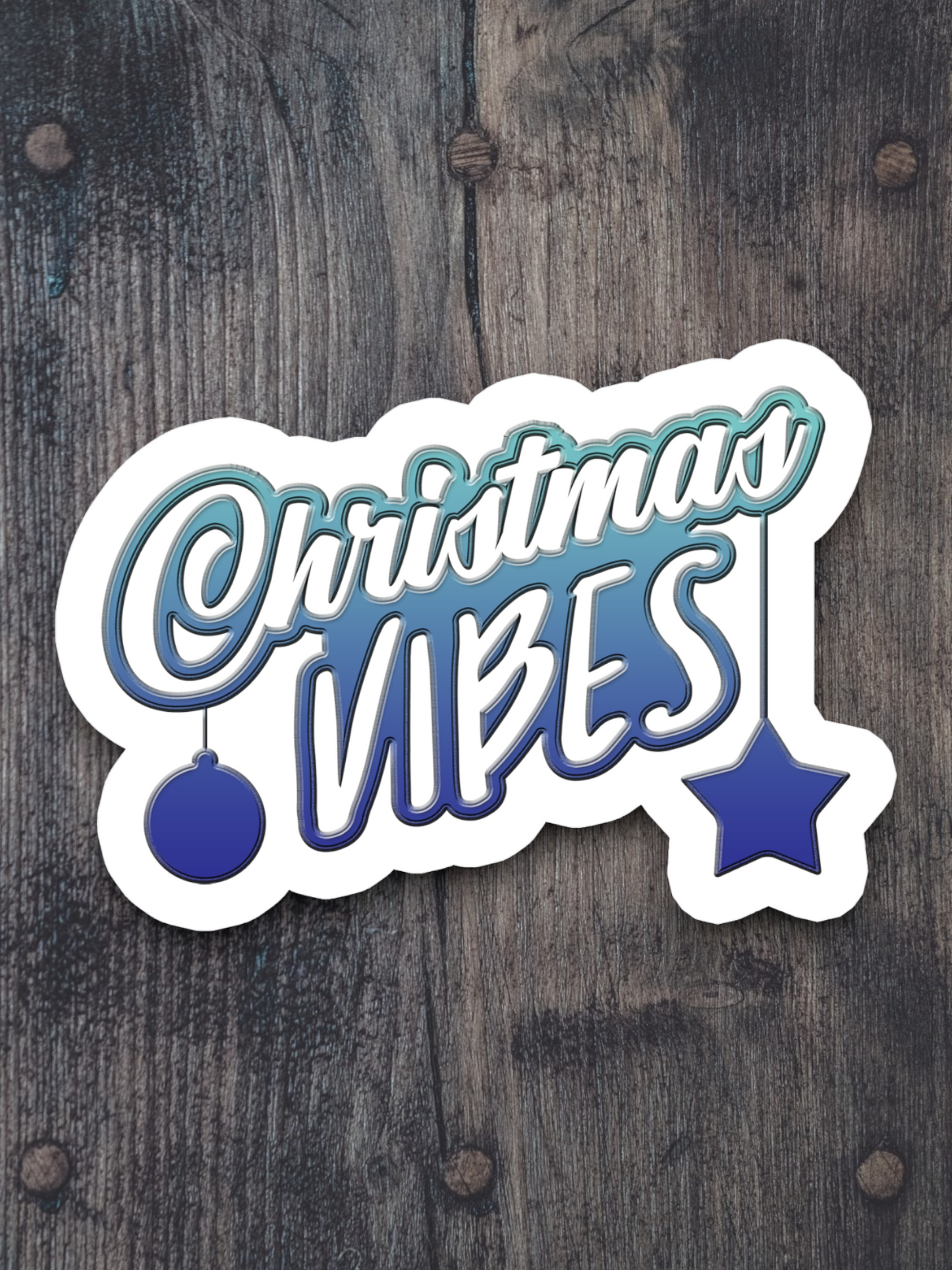 Christmas Vibes  3 Holiday Sticker