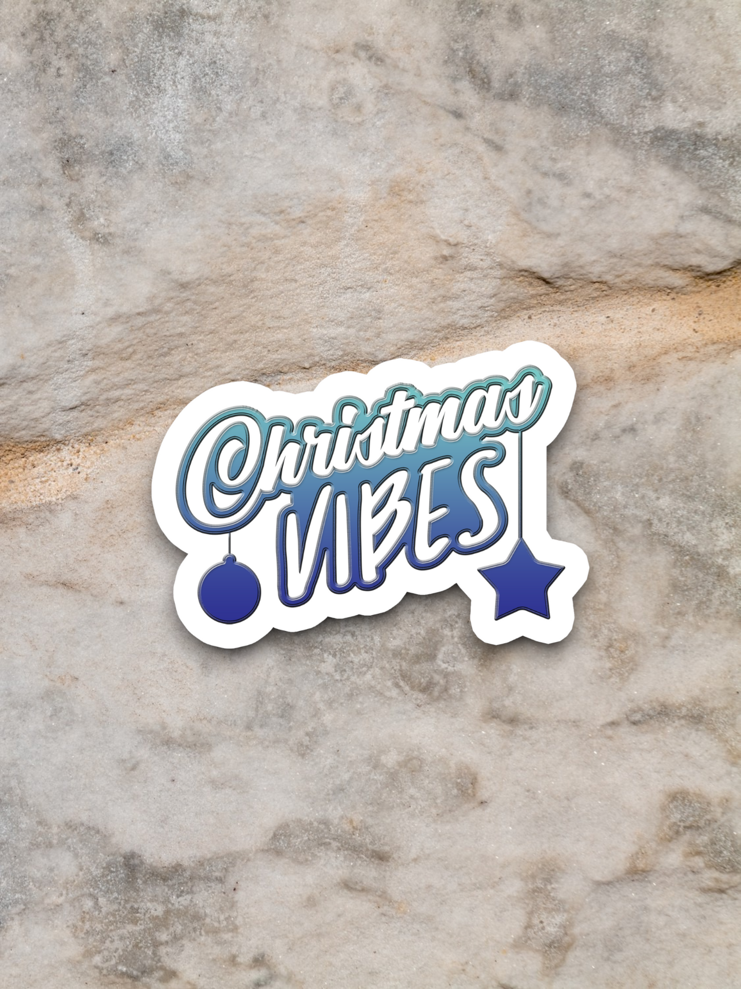 Christmas Vibes  3 Holiday Sticker