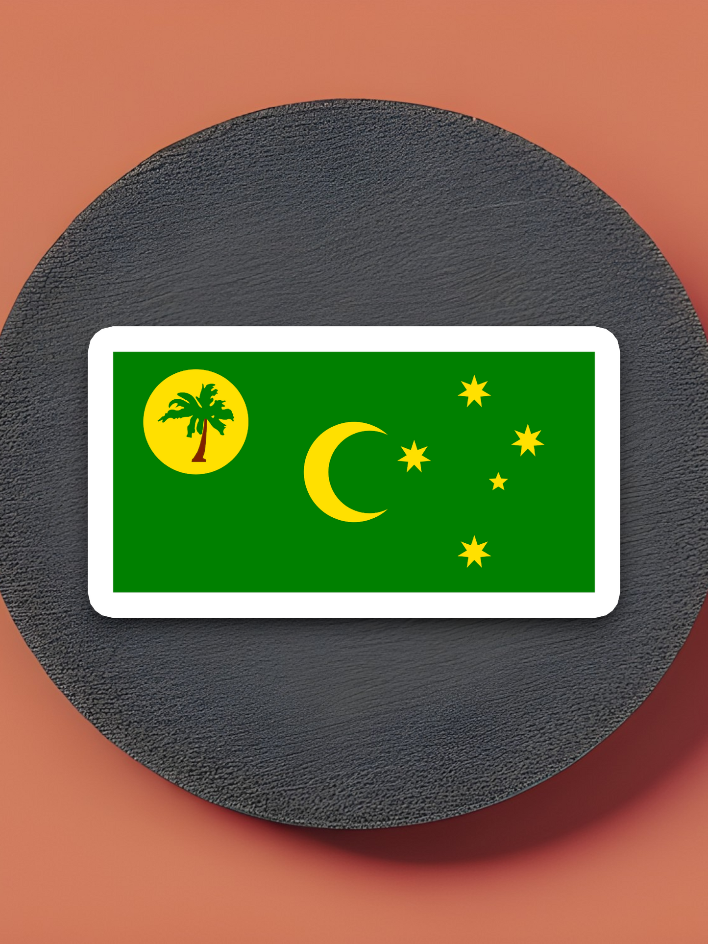 Cocos (Keeling) Islands Flag - International Country Flag Sticker