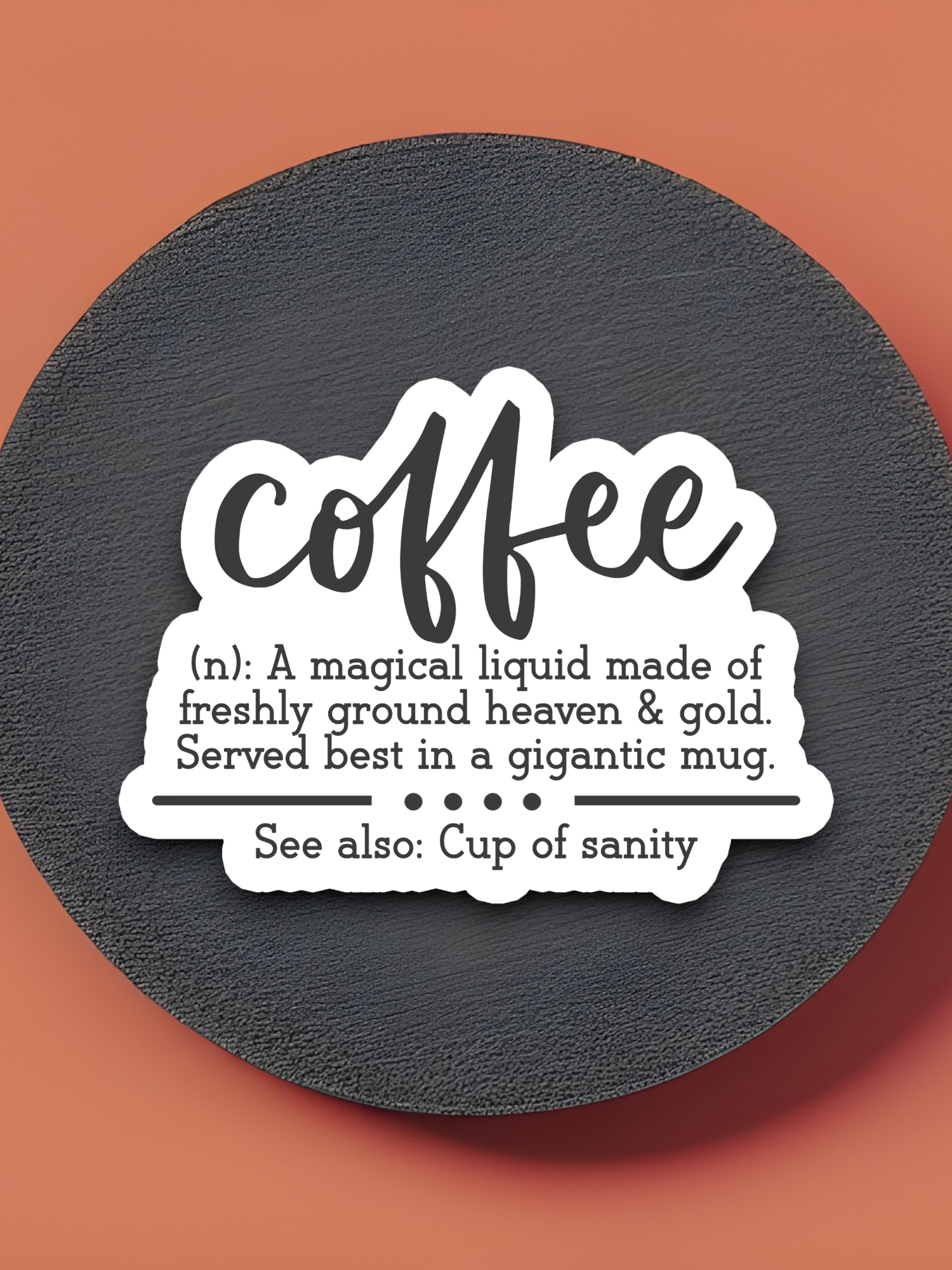 Coffee Definition Coffee Sticker