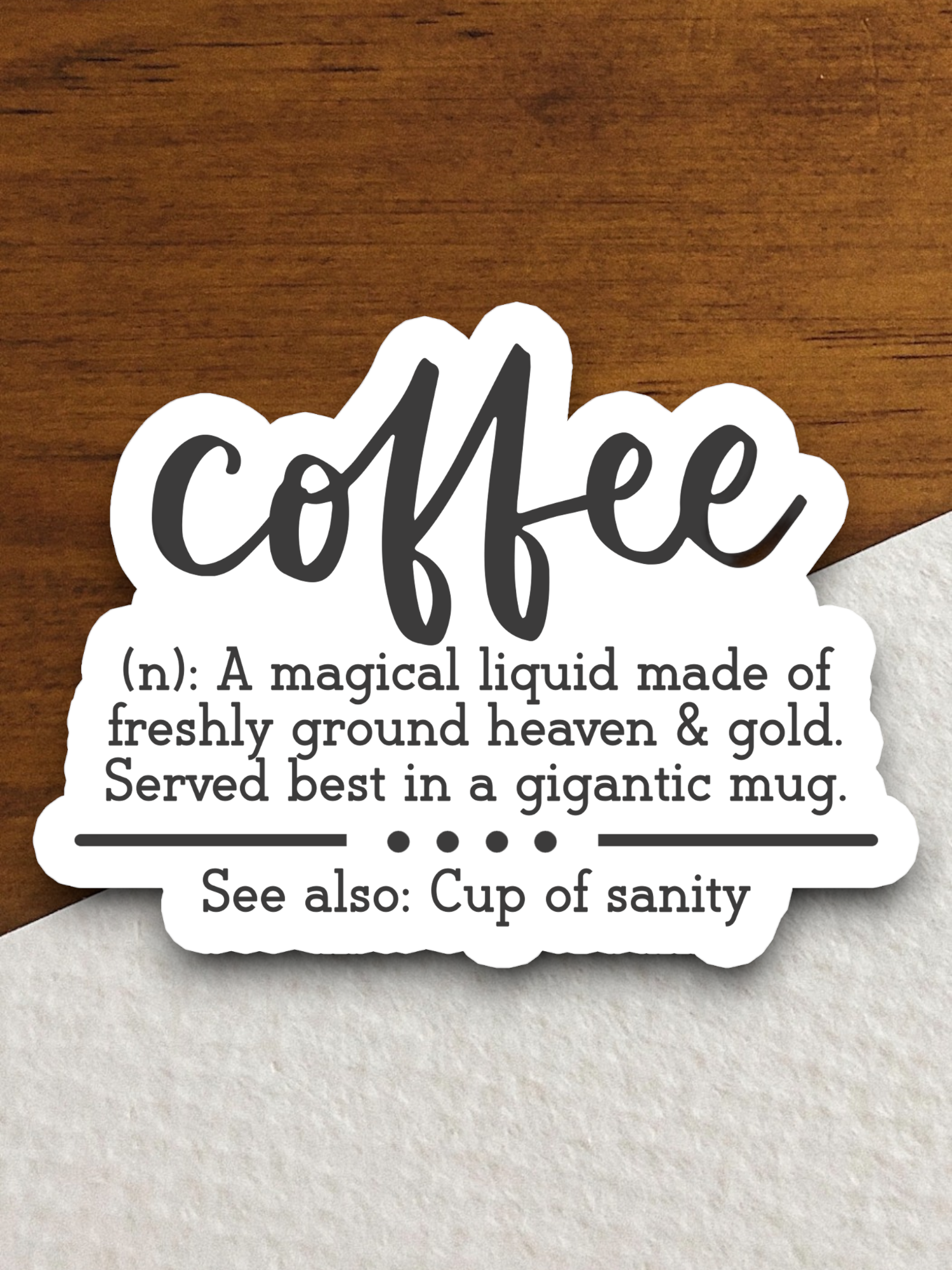 Coffee Definition Coffee Sticker