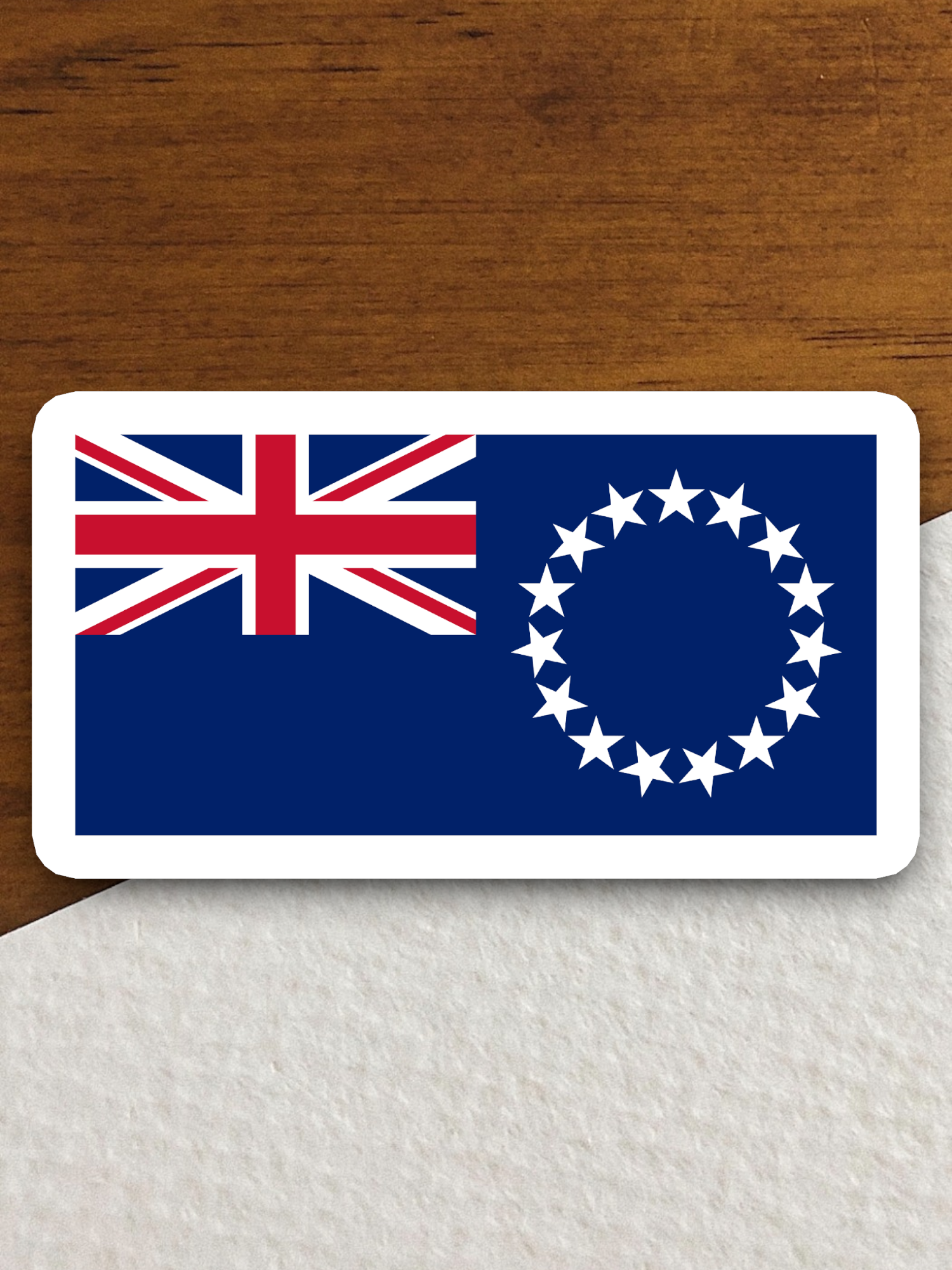 Cook Islands Flag - International Country Flag Sticker