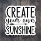 Create Your Own Sunshine 02 - Faith Sticker