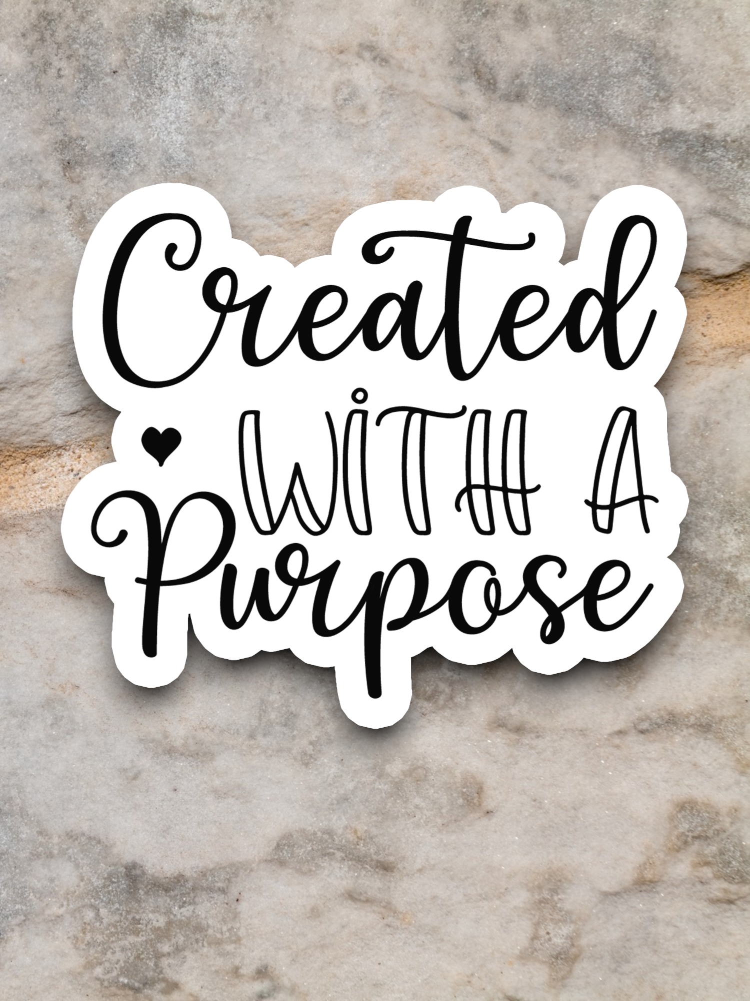 Created with a Purpose - Version 01 - Faith Sticker