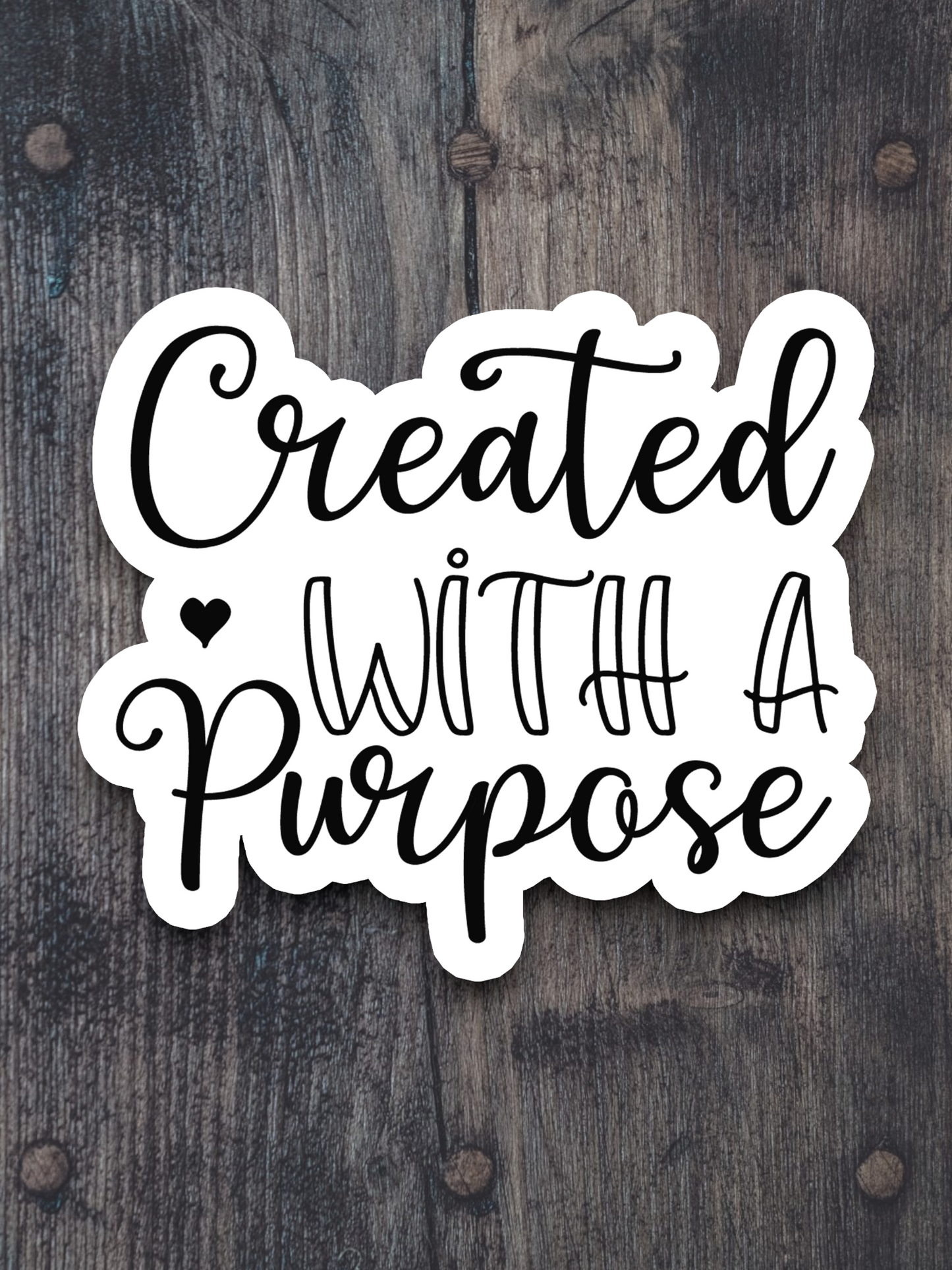 Created with a Purpose 01 - Faith Sticker