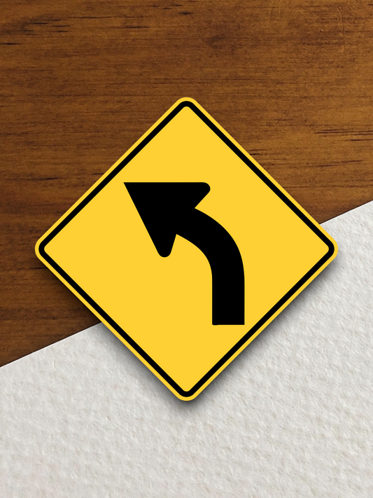 Curve United States Road Sign Sticker