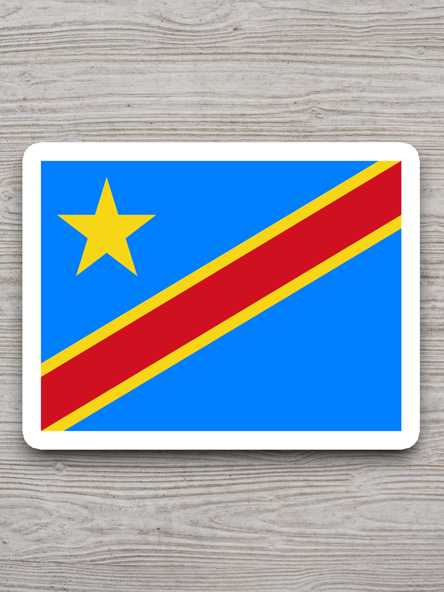 DR Congo Flag - International Country Flag Sticker