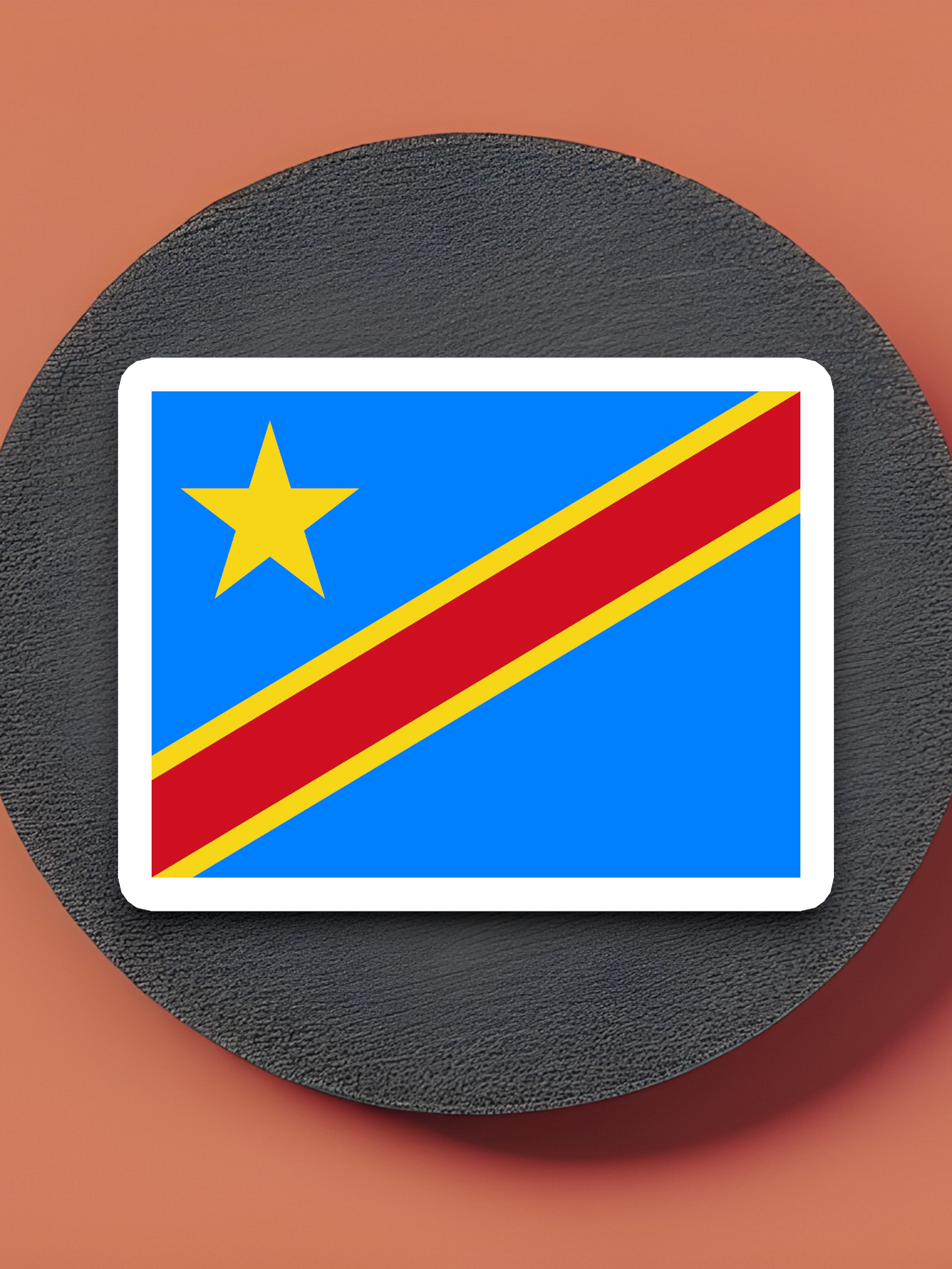 DR Congo Flag - International Country Flag Sticker