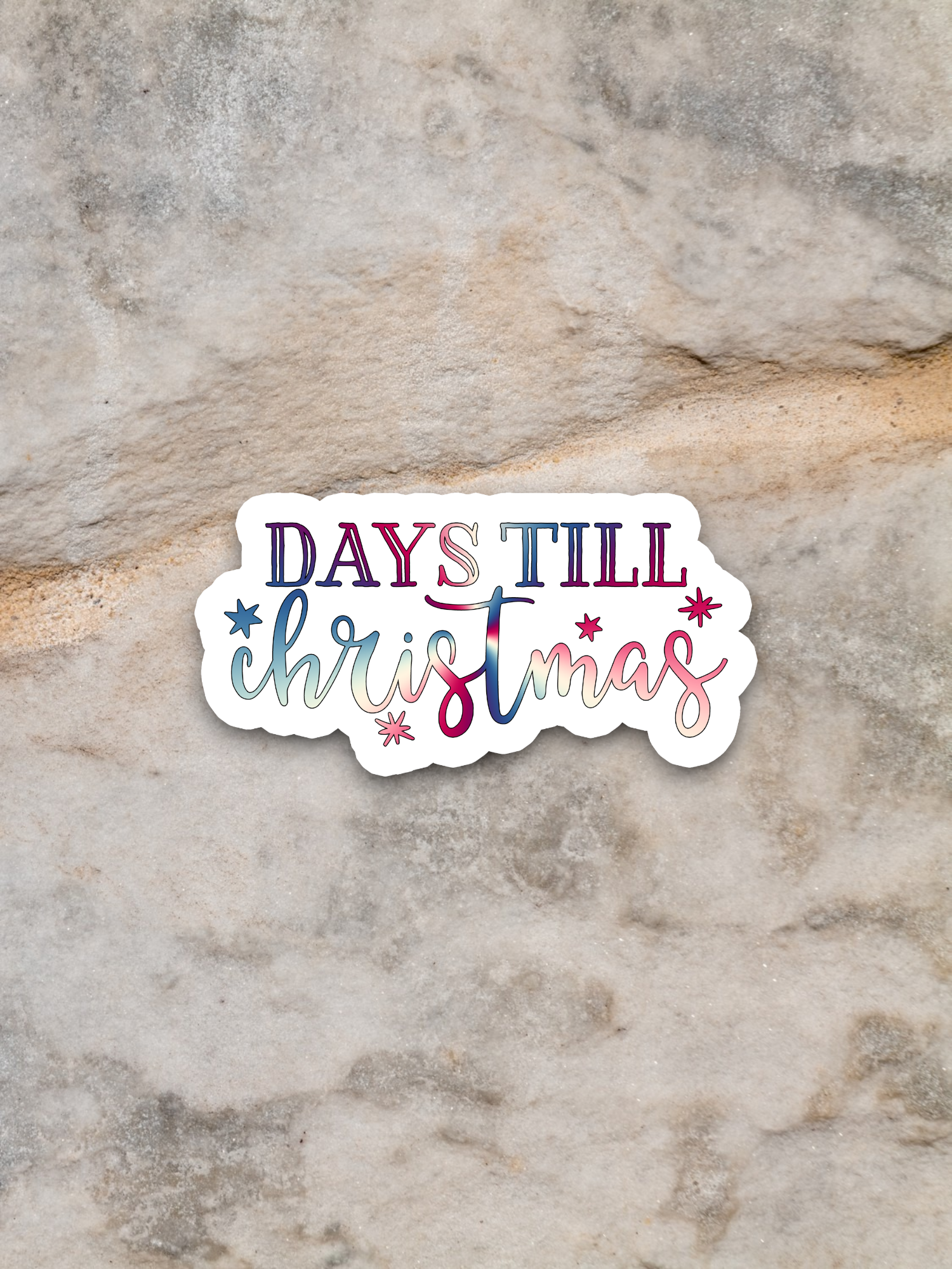 Days Till Christmas Holiday Sticker