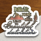 Difficult Roads Often Lead to Beautiful Destinations Travel Sticker