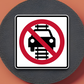 Do not drive on tracks United States Road Sign Sticker