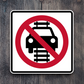 Do not drive on tracks United States Road Sign Sticker