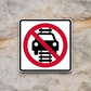 Do not drive on tracks United States Road Sign Sticker