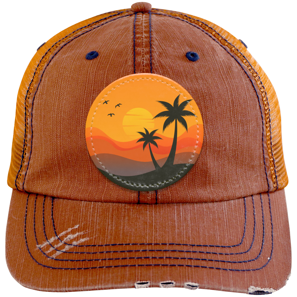 Distressed Unstructured Trucker Cap - Patch