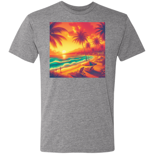 Sunset on the Beach Ring Spun T-Shirt