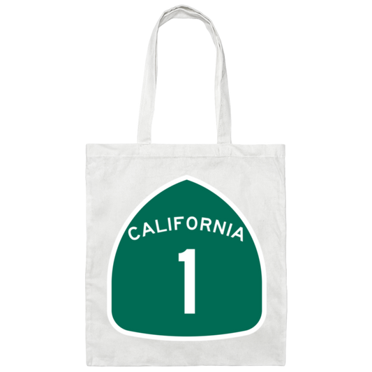 California State Route 1 Canvas Tote Bag